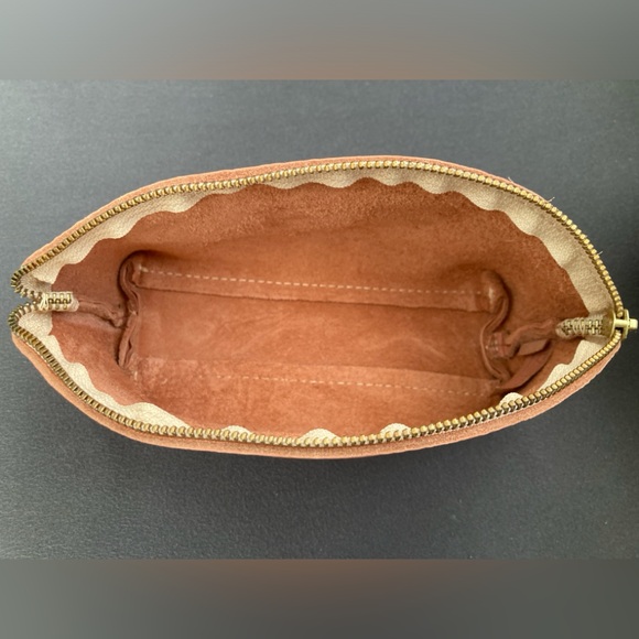 Dusty Rose Eclipse Makeup Bag Portland Leather NEW Shave Bag Cosmetics Travel - Picture 2 of 5